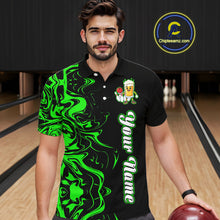 Load image into Gallery viewer, Funny Beer Bowling Shirts Team Women Men Custom Green Bowling Jersey for Bowler MBL250
