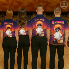 Load image into Gallery viewer, Custom Funny Duck Bowling Jersey for Women Bowling Uniform Polo &amp; 1/4 Zip Bowling Team Shirts HNT235