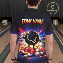 Load image into Gallery viewer, Custom Funny Bowling Jersey for Men Bowling Tournament Polo &amp; 1/4 Zip Bowling Team Shirts HNT221