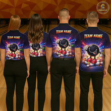 Load image into Gallery viewer, Custom Funny Bowling Jersey for Men Bowling Tournament Polo &amp; 1/4 Zip Bowling Team Shirts HNT221