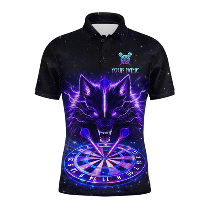 Custom Galaxy Thunder Wolf Darts Board Dart Shirts For Men Darts Team Jerseys Dart League NNT150