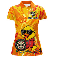 Load image into Gallery viewer, Custom Funny Duck Dart Shirt Dart Team Jersey for Women Dartboard Polo &amp; 1/4Zip Shirts NNT166
