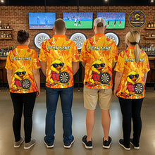 Load image into Gallery viewer, Custom Funny Duck Dart Shirt Dart Team Jersey for Women Dartboard Polo &amp; 1/4Zip Shirts NNT166