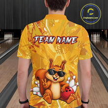 Load image into Gallery viewer, Funny Squirrel Custom Bowling Jersey for Men Bowling Team Shirts Bowling League HNT303