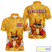 Load image into Gallery viewer, Funny Squirrel Custom Bowling Jersey for Men Bowling Team Shirts Bowling League HNT303