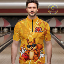 Load image into Gallery viewer, Funny Squirrel Custom Bowling Jersey for Men Bowling Team Shirts Bowling League HNT303