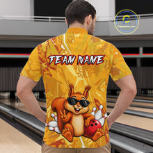 Load image into Gallery viewer, Funny Squirrel Custom Bowling Jersey for Men Bowling Team Shirts Bowling League HNT303