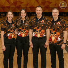 Load image into Gallery viewer, Orange Squirrel Funny Custom Bowling Jersey for Women Bowling Team Shirts Bowling League HNT304