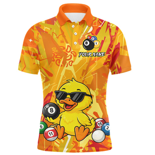 Custom Yellow Duck Funny 8 Ball Pool Shirts Billiard Shirt for Men Billiard Team Jersey League NNT174