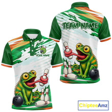 Load image into Gallery viewer, Custom Funny Chameleon Bowling Jersey for Men Bowling Team Shirts Bowling League HNT308