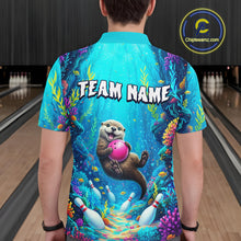 Load image into Gallery viewer, Custom Ocean Funny Otte Bowling Jersey for Men Funny Bowling Team Shirts Bowling Uniform HNT273