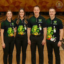 Load image into Gallery viewer, Custom Funny Frog Bowling Jersey for Women Bowling Team Shirts Bowling League Polo &amp; 1/4 Zip HNT246