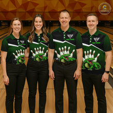 Load image into Gallery viewer, Custom Funny Crocodile Bowling Shirt Alligator Bowling Jersey for Women Polo &amp; 1/4 Zip HNT207