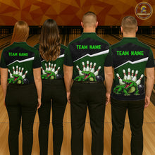 Load image into Gallery viewer, Custom Funny Crocodile Bowling Shirt Alligator Bowling Jersey for Women Polo &amp; 1/4 Zip HNT207