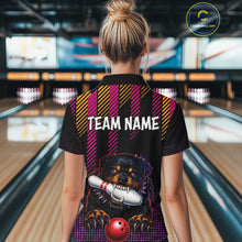 Load image into Gallery viewer, Custom Funny French Bulldog Bowling Jersey for Women Bowling Team Shirts Polo &amp; 1/4 Zip HNT185