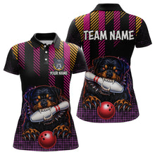 Load image into Gallery viewer, Custom Funny French Bulldog Bowling Jersey for Women Bowling Team Shirts Polo &amp; 1/4 Zip HNT185
