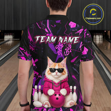 Load image into Gallery viewer, Custom Funny Maine Coon Cat Bowling Jersey for Men Bowling League Bowling Team Shirts HN292