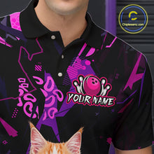 Load image into Gallery viewer, Custom Funny Maine Coon Cat Bowling Jersey for Men Bowling League Bowling Team Shirts HN292