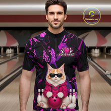 Load image into Gallery viewer, Custom Funny Maine Coon Cat Bowling Jersey for Men Bowling League Bowling Team Shirts HN292