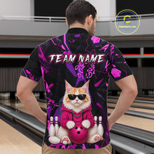Load image into Gallery viewer, Custom Funny Maine Coon Cat Bowling Jersey for Men Bowling League Bowling Team Shirts HN292