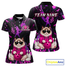 Load image into Gallery viewer, Custom Funny Ragdoll Cat Bowling Jersey for Women Bowling League Bowling Team Shirts HN288