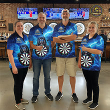 Load image into Gallery viewer, Custom Thunder Lion Dart Shirt Dart Team Jersey for Women Dartboard Polo &amp; 1/4 Zip Shirts NNT169