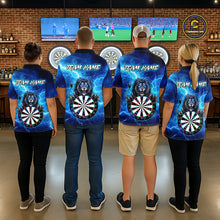 Load image into Gallery viewer, Custom Thunder Lion Dart Shirt Dart Team Jersey for Women Dartboard Polo &amp; 1/4 Zip Shirts NNT169