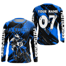 Load image into Gallery viewer, Custom Blue MX Racing Extreme Shirts Kid Men Women Youth Motocross Shirts UPF30+ DNT35