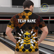 Load image into Gallery viewer, Custom Funny Bee Bowling Jersey for Men Bowling Team Shirts Bowling Polo &amp; 1/4 Zip HNT267