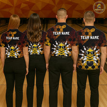 Load image into Gallery viewer, Custom Funny Bee Bowling Jersey for Women Bowling Team Shirts Bowling Polo &amp; 1/4 Zip HNT267