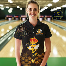Load image into Gallery viewer, Custom Funny Bee Bowling Bowling Jersey for Women Bowling Team Shirts Polo &amp; 1/4 Zip HNT195