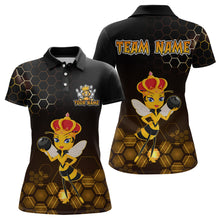 Load image into Gallery viewer, Custom Funny Bee Bowling Bowling Jersey for Women Bowling Team Shirts Polo &amp; 1/4 Zip HNT195