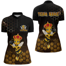 Load image into Gallery viewer, Custom Funny Bee Bowling Bowling Jersey for Women Bowling Team Shirts Polo &amp; 1/4 Zip HNT195