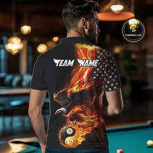 Load image into Gallery viewer, Custom US Eagle 8 9 Ball Billiard Yin Yang Shirts for Men Billiard Team Shirts Billiard League Polo &amp; 1/4 Zip NNT90
