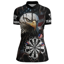 Load image into Gallery viewer, Custom US Flag Eagle Dart Shirts For Women Dart Board Gifts Darts Team Jerseys Dart League NNT154