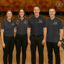 Load image into Gallery viewer, Custom Black Cobra Snake Bowling Jersey for Women Bowling Team Shirts Bowling League HNT309