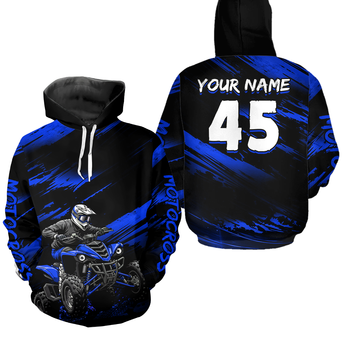 Custom Youth ATV Motocross Hoodie for Kid Adult ATV Quad Bike Off Road Hoodie HOT31