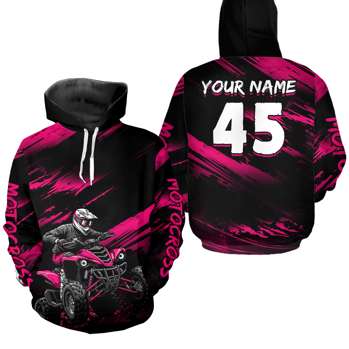 Custom Youth ATV Motocross Hoodie for Kid Adult ATV Quad Bike Off Road Hoodie HOT31