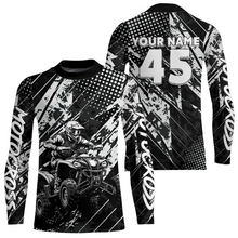 Load image into Gallery viewer, Custom Black ATV Motocross Shirts Kid Men Women Off-Road Quad Bike Shirt UPF30+ DNT61