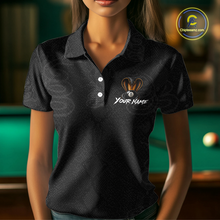 Load image into Gallery viewer, Custom Black Cobra Snake 8 Ball Billiard Shirt for Women Billiard Team Jersey Billiard League NNT188
