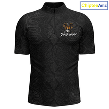 Load image into Gallery viewer, Custom Black Cobra Snake 8 Ball Billiard Shirt for Men Billiard Team Jersey Billiard League NNT188