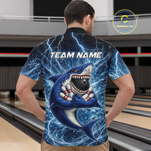 Load image into Gallery viewer, Custom Flame Shake Bowling Jersey for Men Polo &amp; 1/4 Zip Bowling Team Shirts HNT223