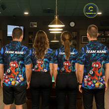 Load image into Gallery viewer, Custom Teal Blue Chicken 8 Ball Billiard Shirt for Women Billiard Jerseys Team Billiard League NNT197