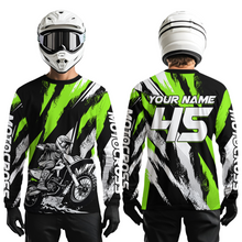 Load image into Gallery viewer, Green Youth Motocross Shirts MX Racing Custom Dirt Bike Shirts Kid Men Women UPF30+ DNT33
