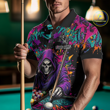 Load image into Gallery viewer, Custom Graffiti Grim Reaper 8 Ball Billiard Shirt for Men Billiard Team Jersey Billiard League NNT186