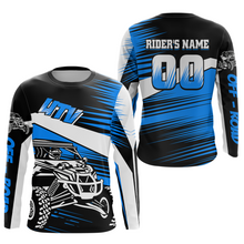 Load image into Gallery viewer, Personalized Blue UTV Off-Road Shirts UTV Motocross Racing Shirt Kid Men Women UPF30+ DNT90