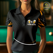 Load image into Gallery viewer, Custom Beer 8 Ball Billiard Shirt for Women Billiard Team Jersey Billiard League Billiard Uniform NNT187