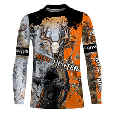 Load image into Gallery viewer, Archery Bow Hunting Deer Skull Grim Reaper Camouflage Customized Name Shirt TTN14