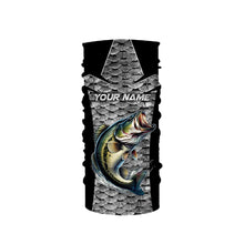 Load image into Gallery viewer, Personalized Bass Fishing Jerseys, Bass Fishing scales Custom Long Sleeve Fishing tournament shirts TTN58