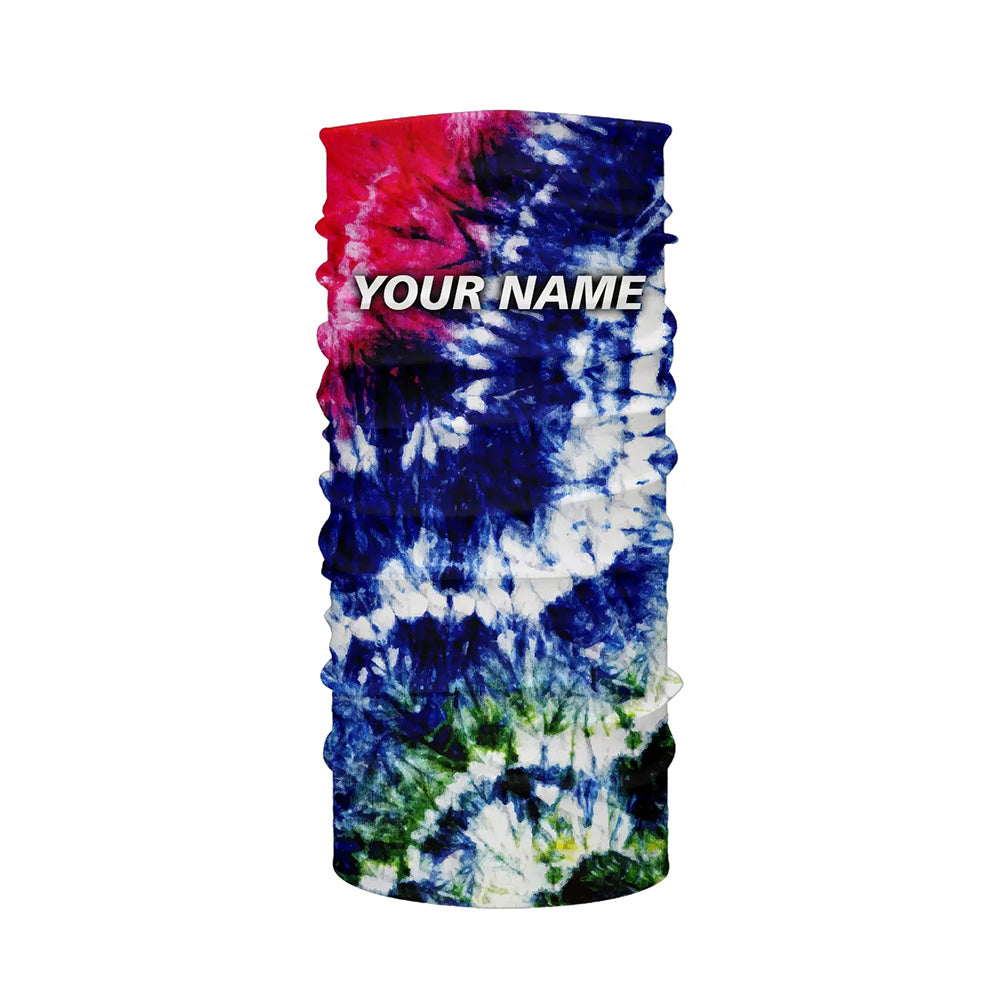 Colorful Wave Tie-Dye Pattern, Performance Long sleeve UV Protection Fishing Shirt, Gift For Fisherman TTN125
